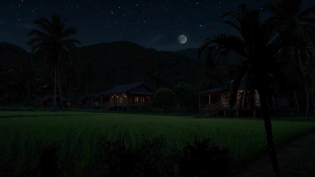 Nighttime Cricket Ambience ASMR | Relaxing Nature Sounds to Sleep, Study, or Meditate 🌙🎧