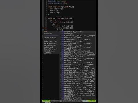 how to sort an arr using selection sort in cpp #shots - YouTube