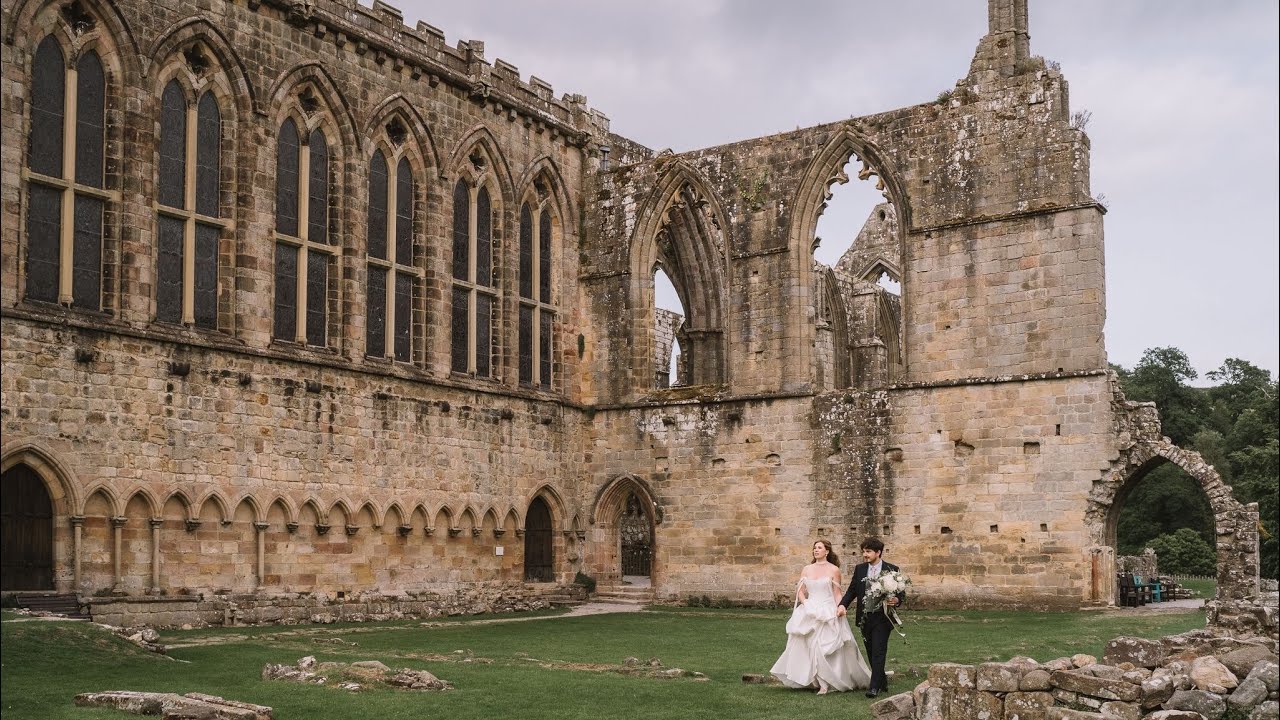 Bolton Abbey Wedding (Priory Church & Ruins) - Alexandra & Michael - Filmed on Sony A7siii