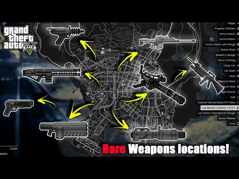 GTA 5 - All Secret And Rare Weapon Locations (Laser Gun, Up-n-Atomizer U0026 More)