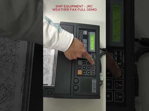SHIP EQUIPMENT   JRC WEATHER FAX FULL DEMO