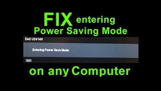 Monitor stuck in black screen power save mode FIX 100% working