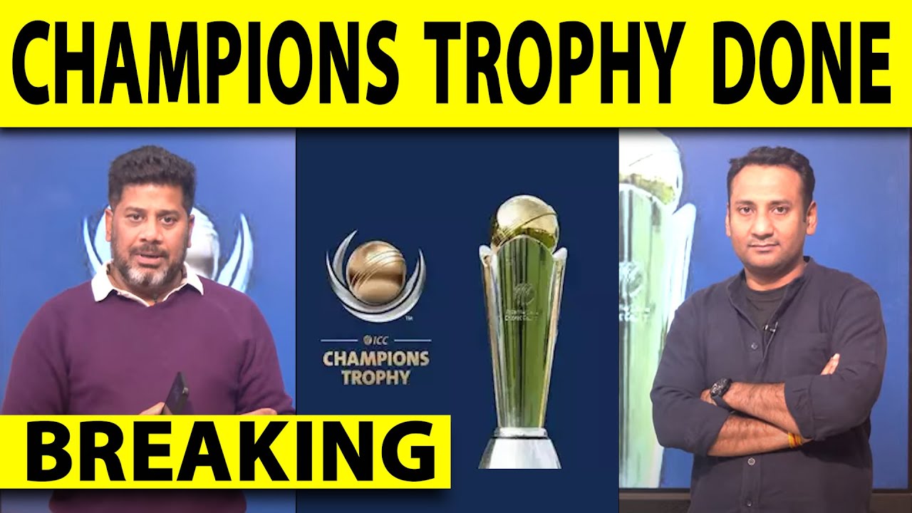 🔴CHAMPIONS TROPHY BREAKING:PAK AGREES TO HYBRID MODEL,ALL IND-PAK MATCHES AT NEUTRAL VENUE TILL 2027