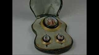 13540 - Italian Micro Mosaic Pendant and Earrings