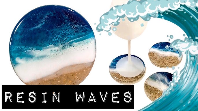  Ocean Large Rolling Tray Resin Mold with Coaster Resin Mold  Coastal Wave Riverbed Ocean Painting Art DIY Crafts Silicone Epoxy Molds  Organizer Tray Plate Table Ornament Home Decor : Arts, Crafts