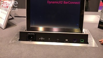 ISE 2018: Arthur Holm Dynamic X2 BC Retractable Monitor With BarConnect Connectivity Bar