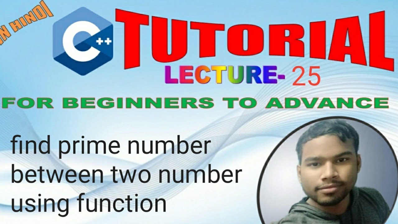 #find prime number between two number using function #lecture-25 - YouTube