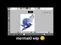 mermaid #art #drawing #originalcharacter #givemebackmykids #digitalart  #shorts