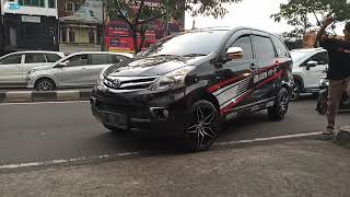 Avanza Jadi Ganteng Pakai Ring 17 - Modifikasi Toyota Avanza Pakai Velg Hsr Wheel Botawa Ring 17