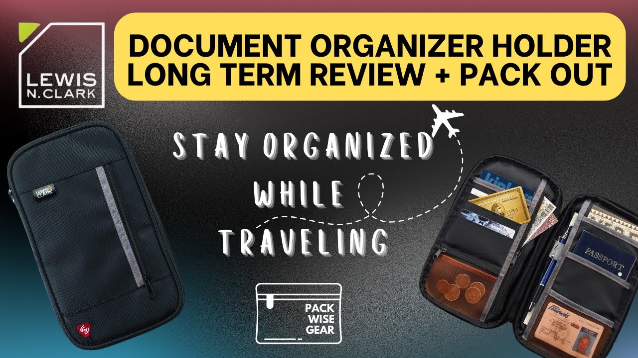 Lewis N. Clark Document Organizer Review | Long-Term Use, Identity Theft Protection & Travel Ready