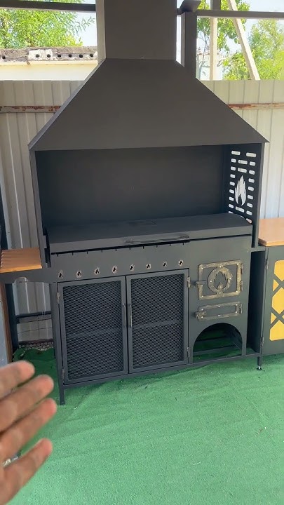 Мангал с печкой с куполом + модуль рабочей зоны и раковины #мангал # ...