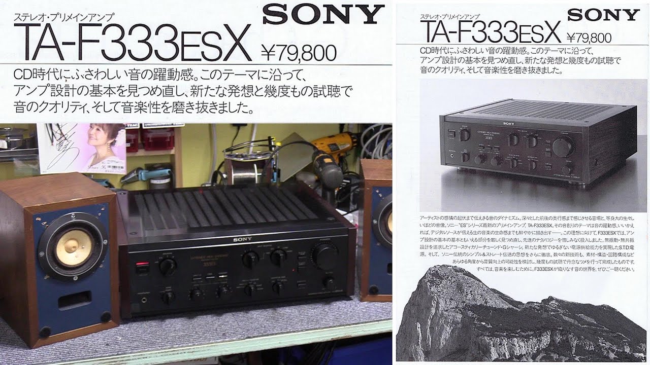 SONY TA-F333ESX プリメインアンプ　紹介　#SONY　#333ESX　#オーディオ試聴　#555ESX　#懐古趣味 #往年の名機　 #ビンテージオーディオ