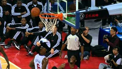 LeBron James With the Sick Putback Dunk