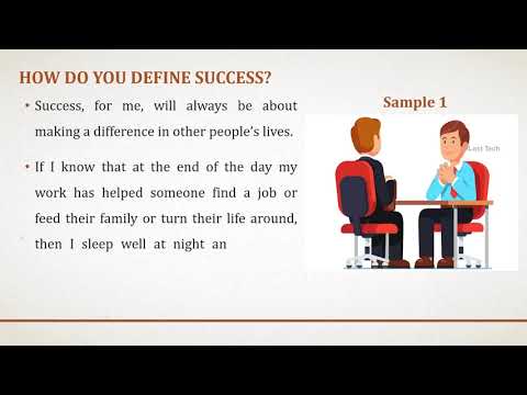 How do you define SUCCESS | Top 3 Answer | Interview Tips