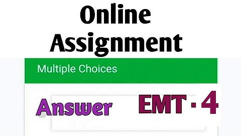 NSOU BDP EMT 4 online assignment answer