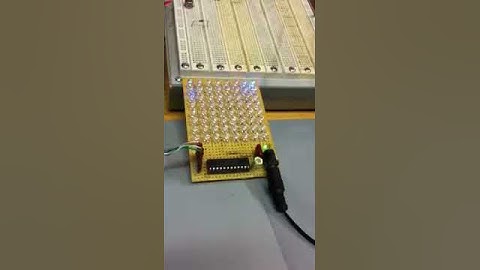 8x8 LED matrix test