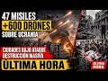 Rusia lanzó 47 misiles + 600+ drones sobre Ucrania después mayor petróleo refinería destrucción