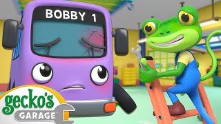 Bobby Bus's Broken Windscreen | Go Gecko's Garage! | Gecko's Adventures | Kids Cartoons by Go Gecko's Garage! 17,484 views 3 weeks ago 3 hours, 3 minutes