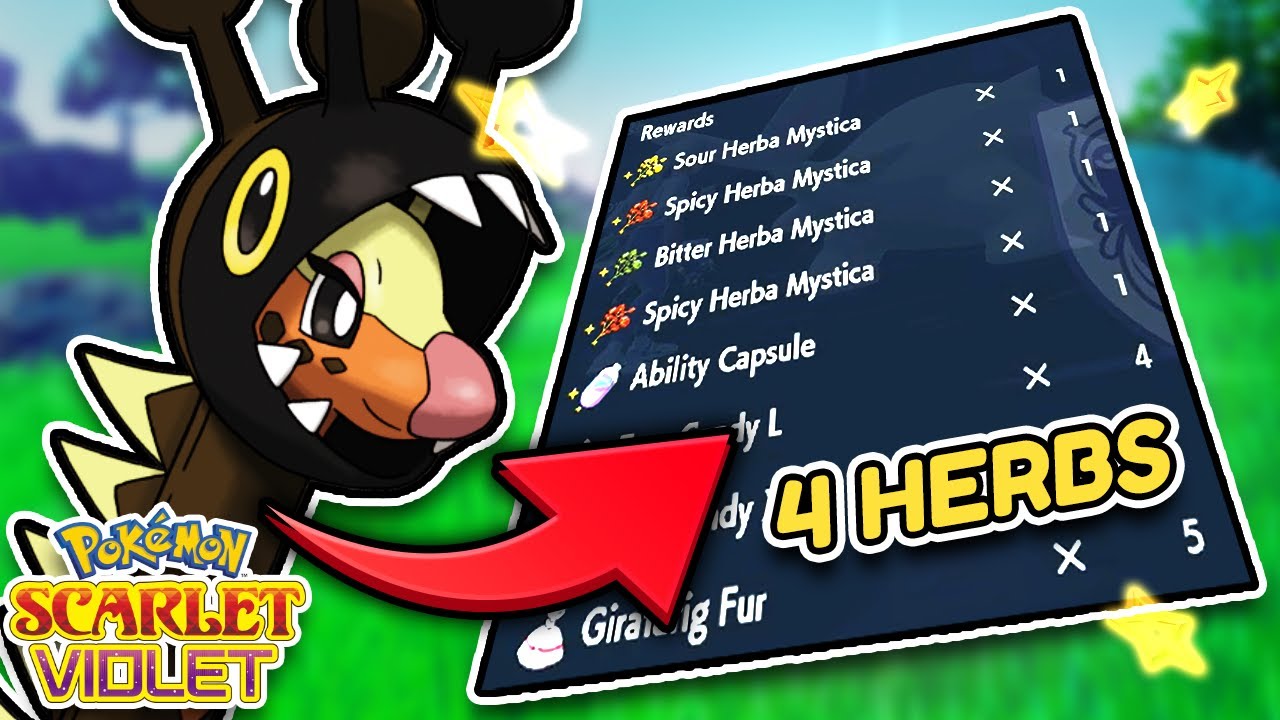 Hosting 6 Herbs Raids in Pokemon Scarlet and Violet! (6 Herbs + Ability