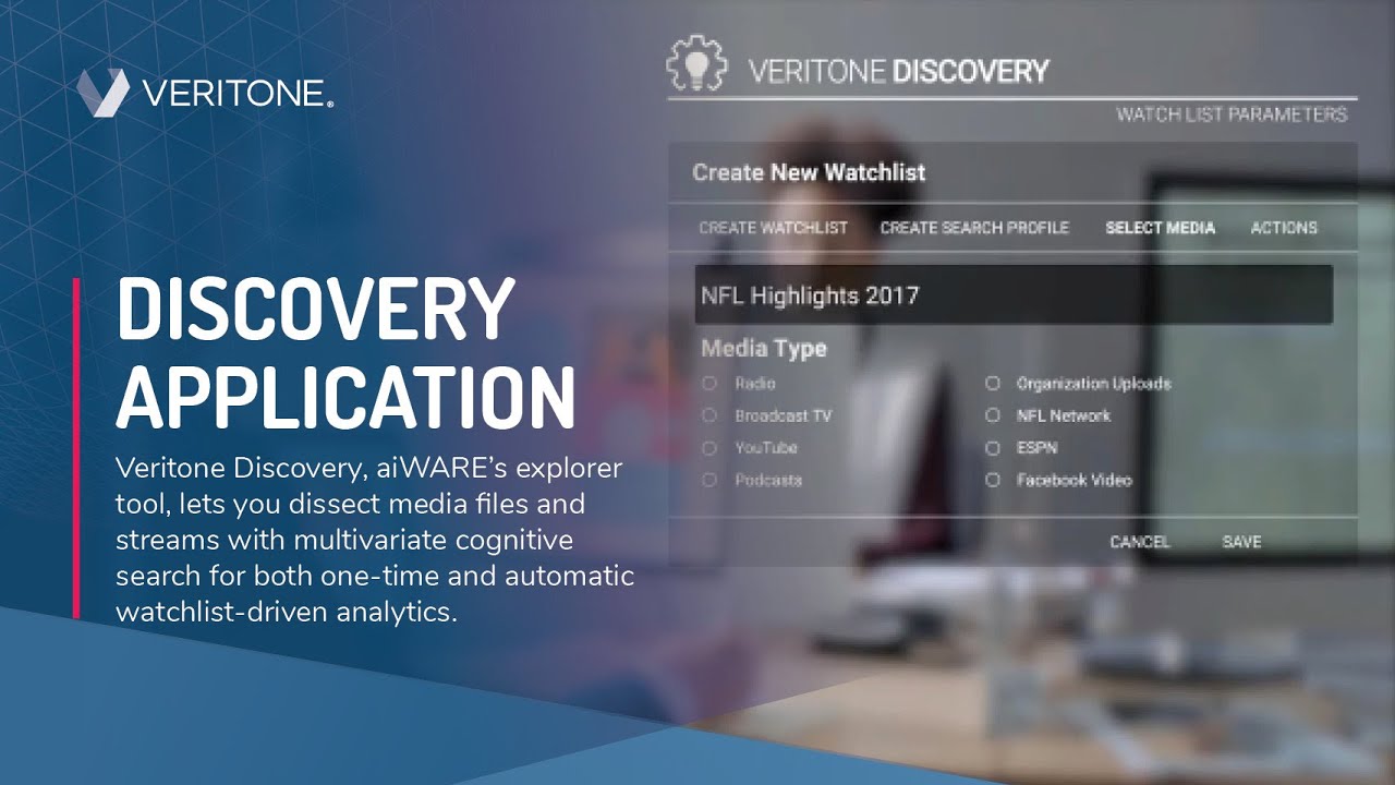 veritone  New 2022  Veritone Discovery Application