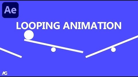 Looping Animation technique in Adobe After Effects - After Effects Tutorial - No Plugins.