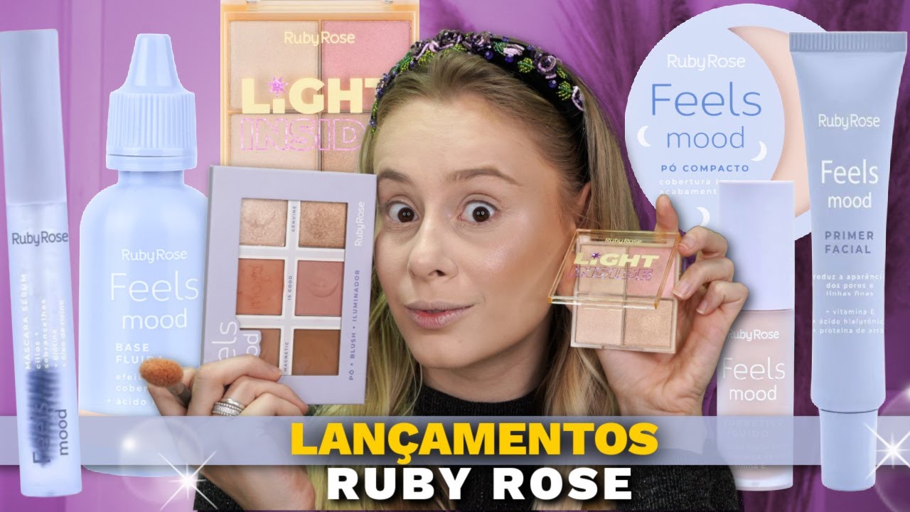 TESTANDO a nova LINHA feels mood da RUBY ROSE