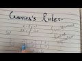 Cramer's rule solved example|How to solve system of linear equations using Cramer's rule#amina awan