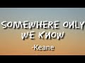 Keane-Somewhere only we know[Lyrics]