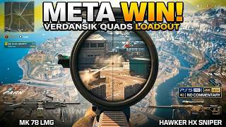 Verdansk Quads Win with Hawker HX Sniper & MK.78 LMG META Loadout! | No Commentary