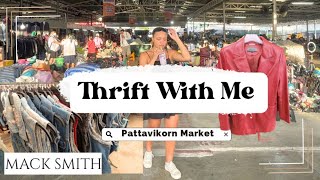 Thrift With Me at Bangkok Pattavikorn Market | Shop With Me | Shopping in Thailand | MACK SMITH
