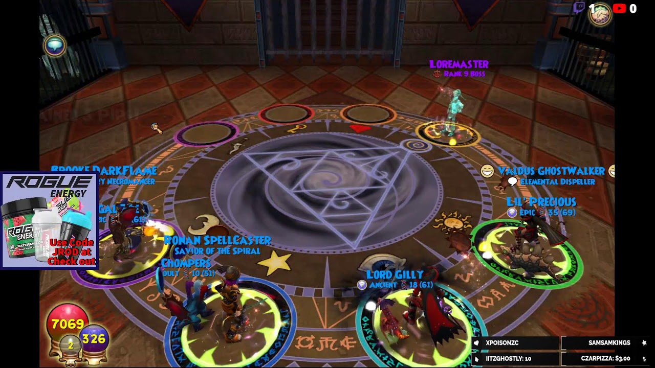 Live Wizard101 Gameplay! Lore master farming