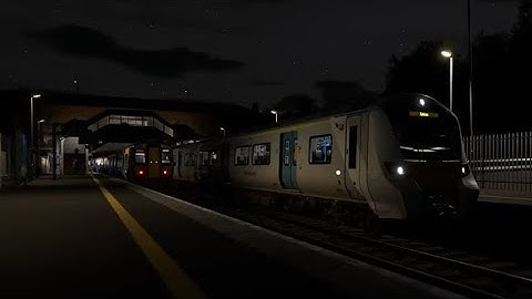 Class 700 leaving Chatham in TSW 3