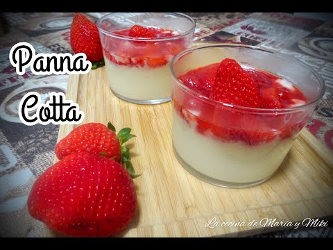 Video: Panna Cotta Con Fresas