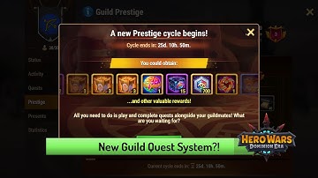 Guild Quests and Prestige — Hero Wars: Dominion Era