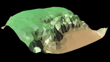 Low poly diorama in Houdini - simple terrain