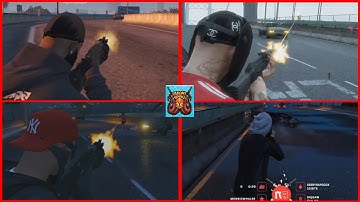 GG vs RUST 6 v 6 fight on Tuner Shop Bridge (MULTI POV) WAR day 2