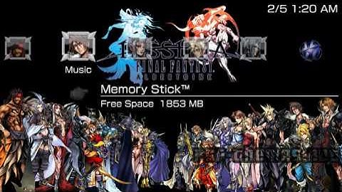 PSP Theme ! AlberTOINK (FF DISSIDIA) PSP-Themes.NET