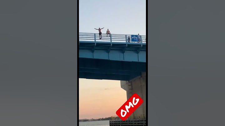 BRIDGE JUMPING SCARY 😧 #viral #best #funny