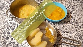 11 months baby lunch and dinner prep with furits snack recipe -Colorsofdhani2018 screenshot 4
