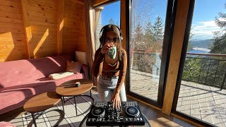 Download Lagu Playing Funky House Music In A Cozy Wooden Cabin MP3