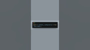 Efficient Pagination in React Tables #React