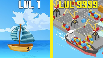 How it Looks Max Level Idle Port Tycoon - Unlimited Money Gameplay