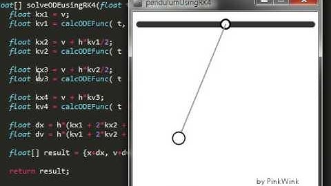 pendulum simulation using Processing