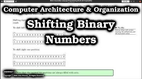 Logical & Arithmetic Shifting Of Binary Numbers