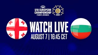 Georgia v Bulgaria | Full Basketball Game | FIBA U18 European Championship 2022