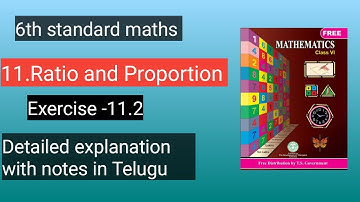 6th standard maths/ 11.Ratio and Proportion/Exercise -11.2