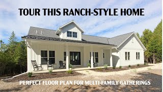 Tour This Contemporary Modern Rustic Ranch-Style Home with Lower-Level Walk-Out