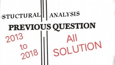 How To Download Structural Analysis Previous Question Solution 2013 to 2018   #B.tech civil 4sem