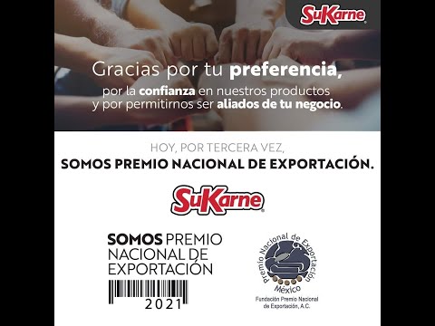 Entrega del Premio Nacional de Exportación SuKarne 2021 Acto de Premiación