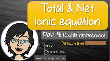 How to write complete and net ionic equations | Part 4 | Double replacement - Dr K